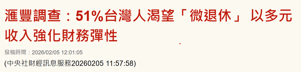 「微退休」（Mini Retirement）